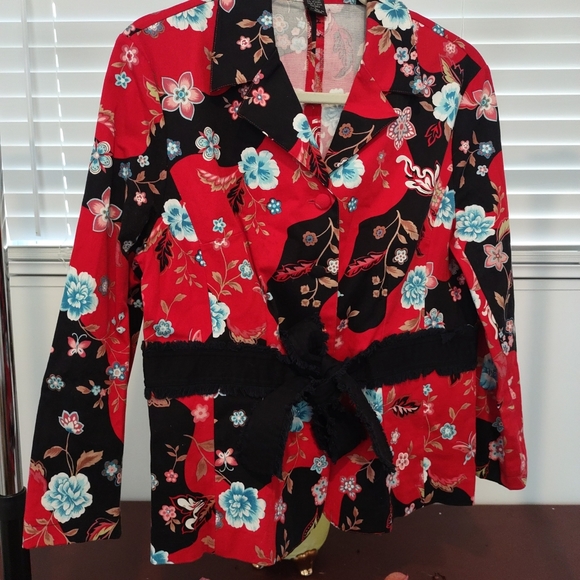 Anne Carson Women's Colorful Suit Jacket Size XL - Picture 2 of 12